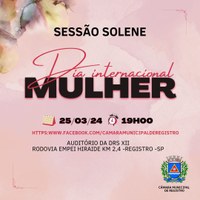 Convite Sessão Solene - Mulher 