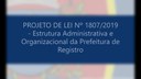 O Projeto de Lei nº 1807/2019