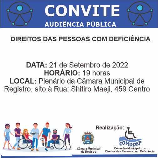 Convite para Audiência Pública 21/09/2022