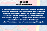 Audiência Pública - 21/09/2023 - Projeto de Lei 2076/2023