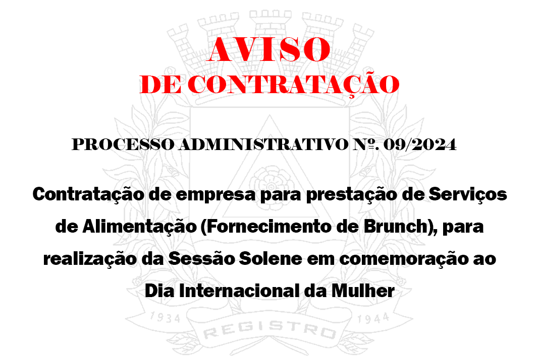 Aviso de Contratação Direta