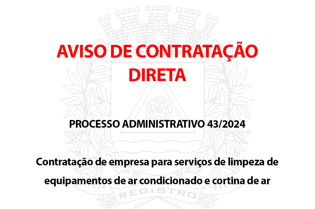 Aviso de Contratação Direta