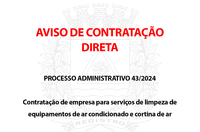 Aviso de Contratação Direta