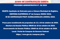 AVISO DE CONTRATAÇÃO DIRETA - Aquisição de Nobreaks