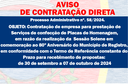 AVISO DE CONTRATAÇÃO DIRETA - Confecção de Placas de Homenagem 