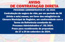 AVISO DE CONTRATAÇÃO DIRETA - Contratação de seguro de vida