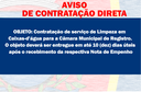 AVISO DE CONTRATAÇÃO DIRETA - Contratação de serviço de Limpeza em Caixas-d’água