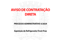 AVISO DE CONTRATAÇÃO DIRETA PROCESSO ADMINISTRATIVO Nº. 36/2024