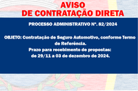 AVISO DE CONTRATAÇÃO DIRETA - Seguro Automotivo