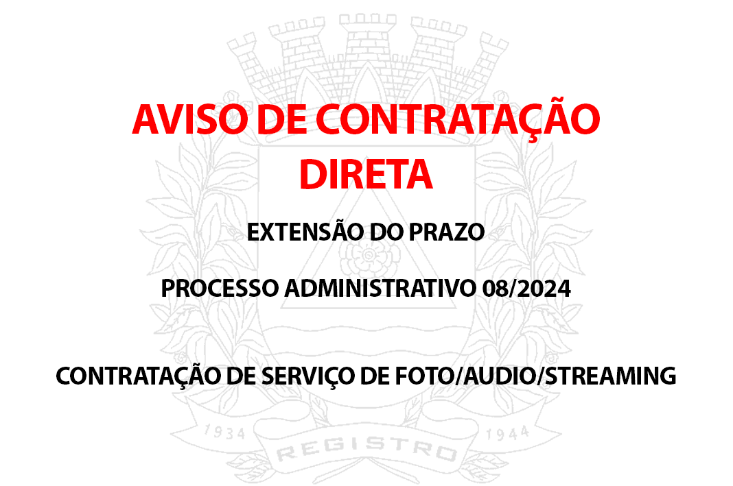 AVISO DE CONTRATAÇÃO DIRETA